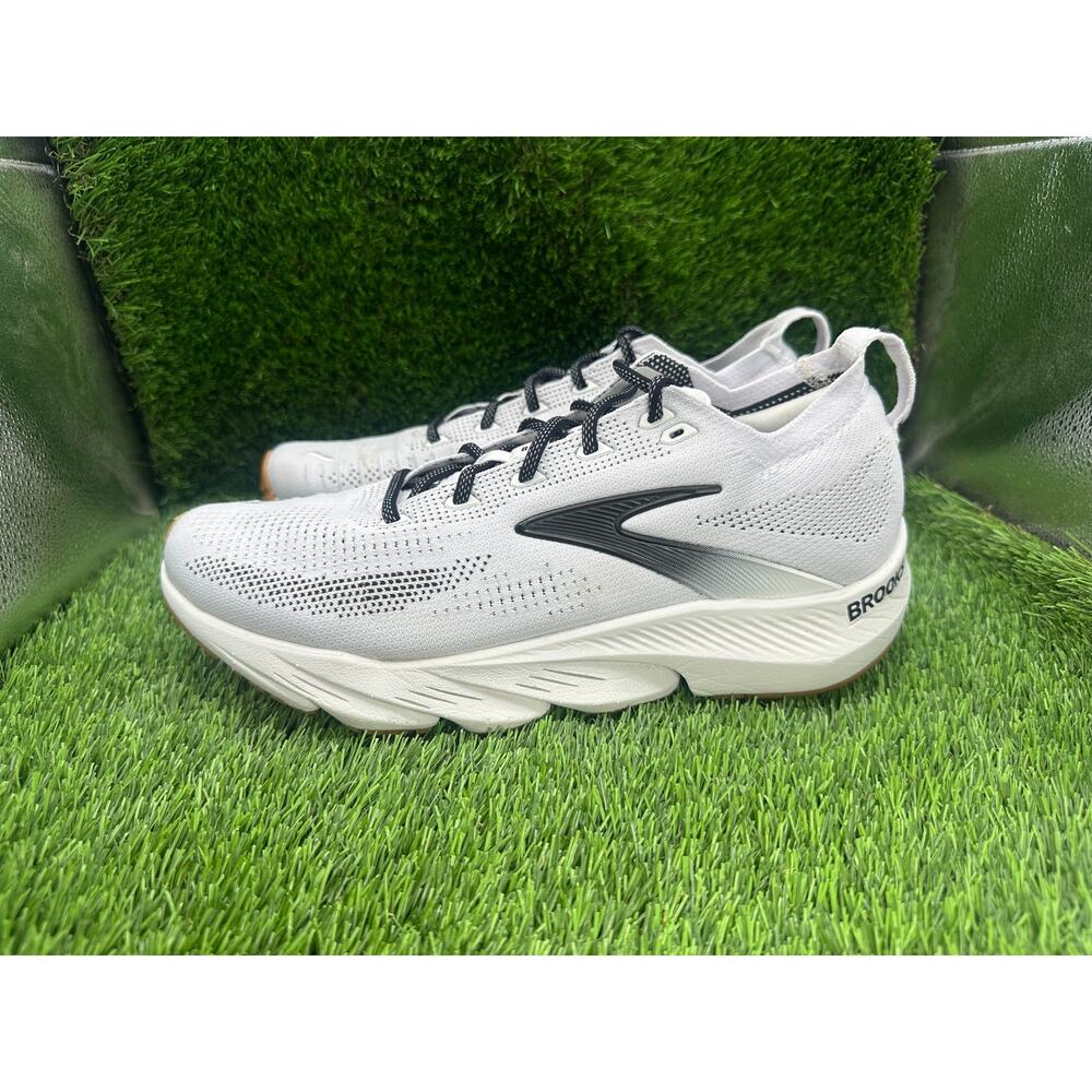 Brooks Glycerin Flex 1104781D187 Athletic Sneaker Men's 10.5D White Knit Jogging - Picture 3 of 12
